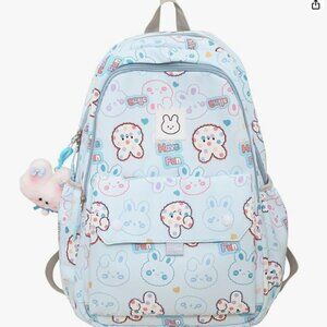 Brand New Backpack Teenager Cute Rabbit Print School Bag Casual Daypacks